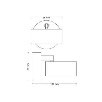 Philips - LED Σποτ LED/5,5W/230V μαύρο