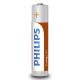 Philips R03L4B/10 - 4 τμχ Μπαταρία χλωριούχου ψευδαργύρου AAA LONGLIFE 1,5V 450mAh
