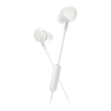 Philips TAE4105WT/00 - Ακουστικά Bluetooth με μικρόφωνο JACK 3,5 mm λευκό
