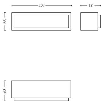 Philips - Επιτοίχιο φωτιστικό εξωτερικού χώρου LED STRATOSPHERE LED/3,8W/230V 2700K IP44