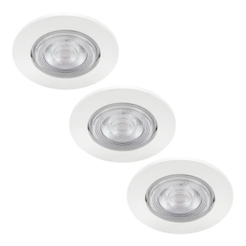 Philips - ΣET 3x Φωτιστικά οροφής LED LED/4.5W/230V 2,700K