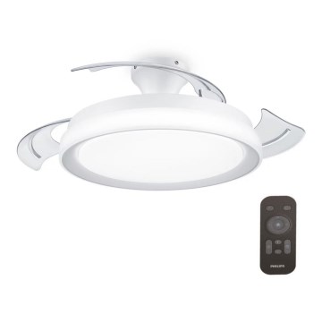 Philips - Φωτιστικό οροφής LED με ανεμιστήρα BLISS LED/35W/230V 5500/4000/2700K λευκό + τηλεχειριστήριο