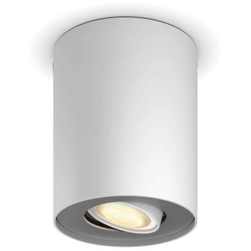 Philips - Φωτιστικό σποτ Dimming LED Hue PILLAR 1xGU10/4,2W/230V 2200-6500K + τηλεχειριστήριο λευκό