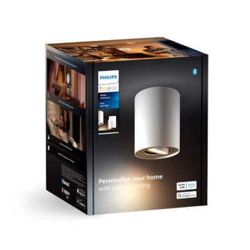 Philips - Φωτιστικό σποτ Dimming LED Hue PILLAR 1xGU10/4,2W/230V 2200-6500K + τηλεχειριστήριο λευκό