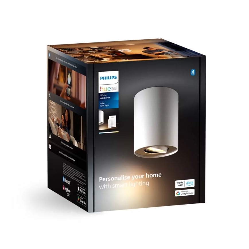 Philips - Φωτιστικό σποτ Dimming LED Hue PILLAR 1xGU10/4,2W/230V 2200-6500K + τηλεχειριστήριο λευκό