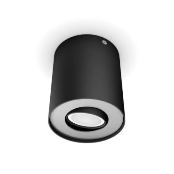 Philips - Φωτιστικό σποτ Dimming LED Hue PILLAR 1xGU10/4,2W/230V 2200-6500K + τηλεχειριστήριο μαύρο