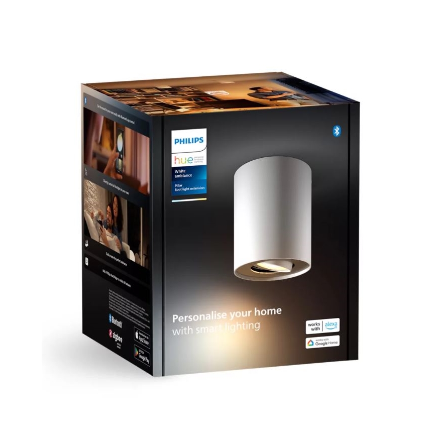 Philips - Φωτιστικό σποτ Dimming LED Hue PILLAR 1xGU10/4,2W/230V 2200-6500K λευκό