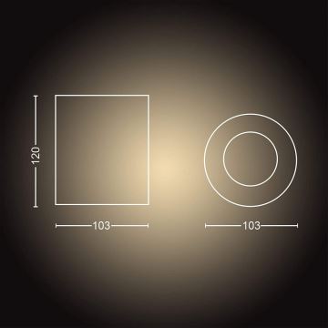 Philips - Φωτιστικό σποτ Dimming LED Hue PILLAR 1xGU10/4,2W/230V 2200-6500K λευκό