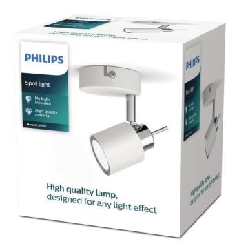 Philips - Φωτιστικό σποτ 1xGU10/35W/230V λευκό