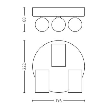 Philips - Φωτιστικό σποτ μπάνιου IDRIS 3xGU10/5W/230V IP44 λευκό