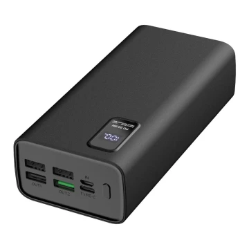 Power Bank με οθόνη LED  Power Delivery 30000 mAh 3,7V μαύρο