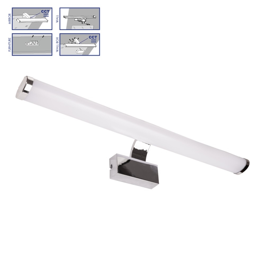 Prezent 70225 - LED Dimmable φωτισμός καθρέφτη μπάνιου SOLANA LED/12W/230V IP44 3000/4000K 60 cm