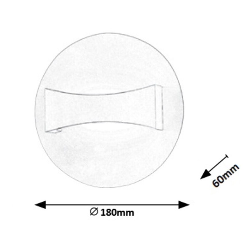 Rabalux - Φως τοίχου LED LED/6W/230V