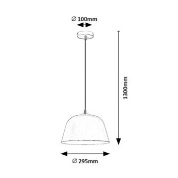 Rabalux - Κρεμαστό φωτιστικό οροφής 1xE27/60W/230V