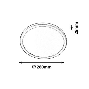 Rabalux - Φως οροφής μπάνιου LED LED/15W/230V IP44