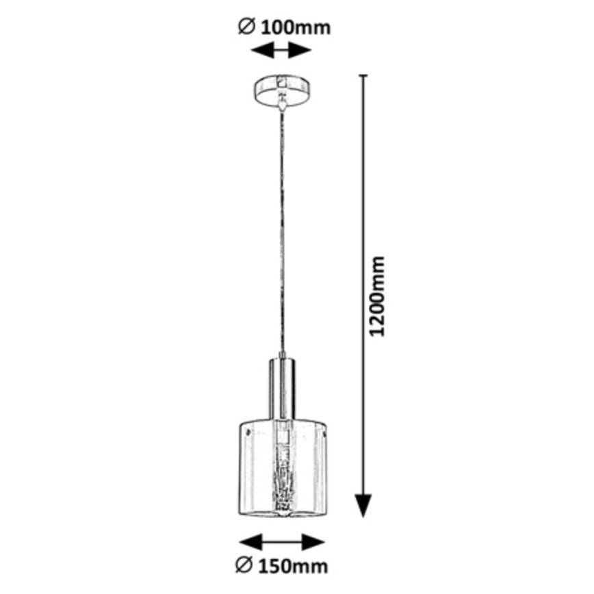 Rabalux - Πολύφωτο κρεμαστό DONATI 1xE27/60W/230V