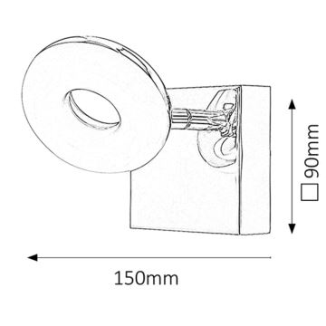 Rabalux - Φως μπάνιου LED LED/5W/230V IP44