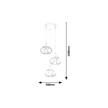 Rabalux -  Κρεμαστό φωτιστικό οροφής LED LED/50W/230V 3000K