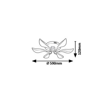 Rabalux 6000 - Φως οροφής LED MAGNOLIA LED/48W/230V