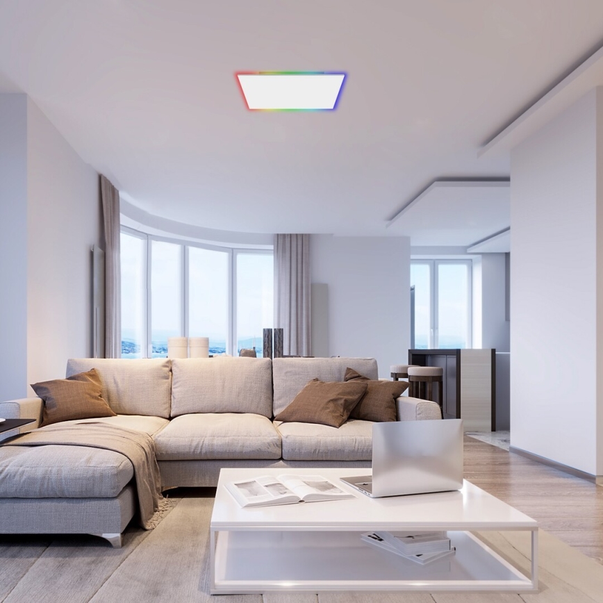 Rabalux - LED RGB dimmable φωτιστικό οροφής LED/24W/230V 3000-6500K 40x40 cm+ τηλεχειριστήριο