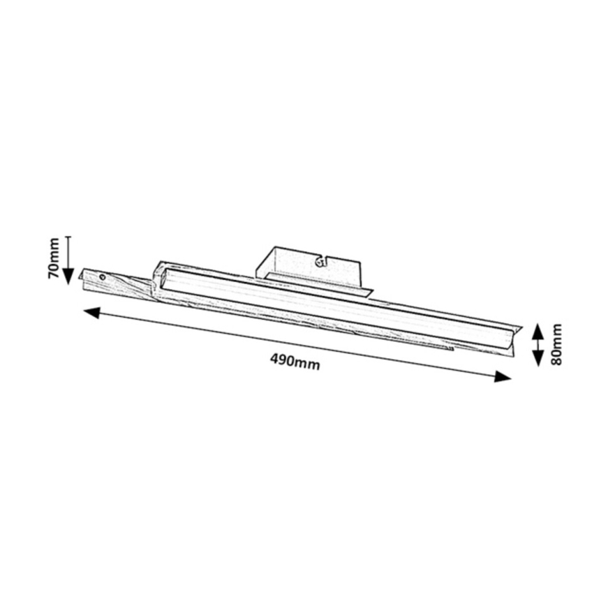 Rabalux - Φωτιστικό τοίχου LED LED/12W/230V 3000K