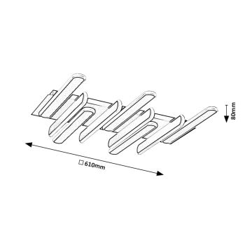 Rabalux - Φωτιστικό οροφής LED LED/46W/230V 3000/4000K