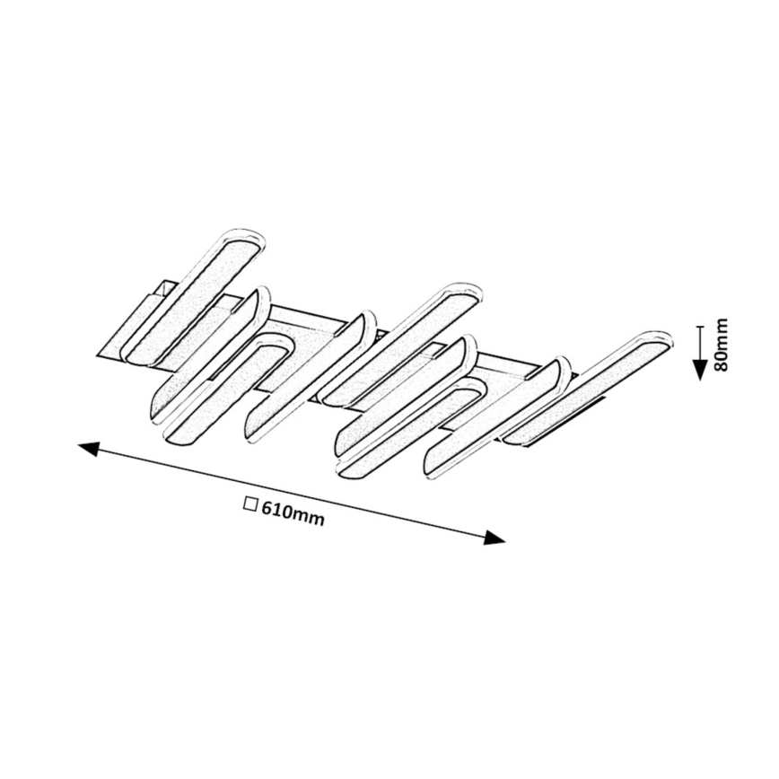 Rabalux - Φωτιστικό οροφής LED LED/46W/230V 3000/4000K