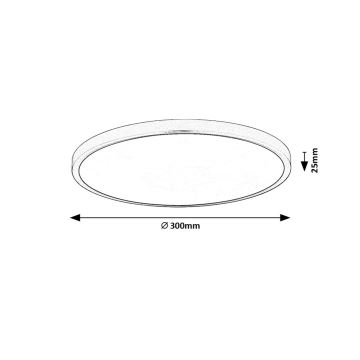 Rabalux - Φωτιστικό οροφής LED LED/24W/230V 4000K διάμετρος 30 cm λευκό