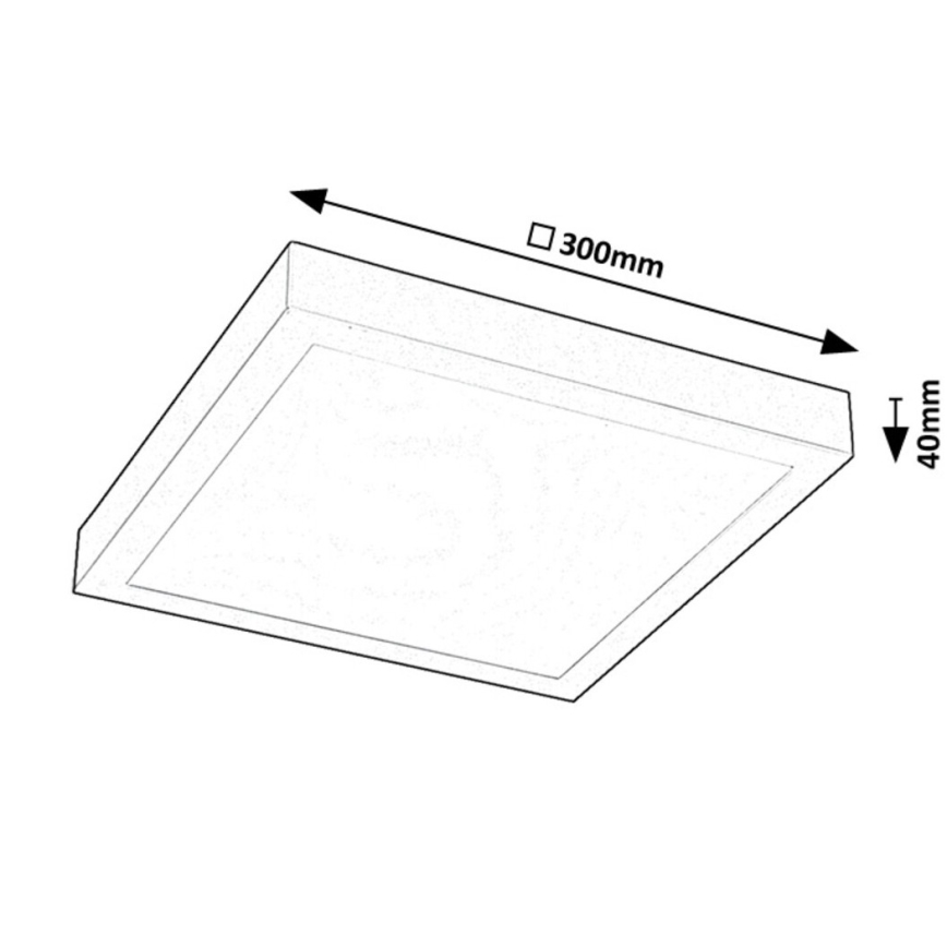 Rabalux -LED Φωτιστικό οροφής πλαφονιέρα 18W/230V 4000K 30x30 cm