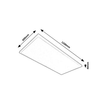 Rabalux - LED Φωτιστικό οροφής πλαφονιέρα LED/80W/230V 4000K 120x60 cm