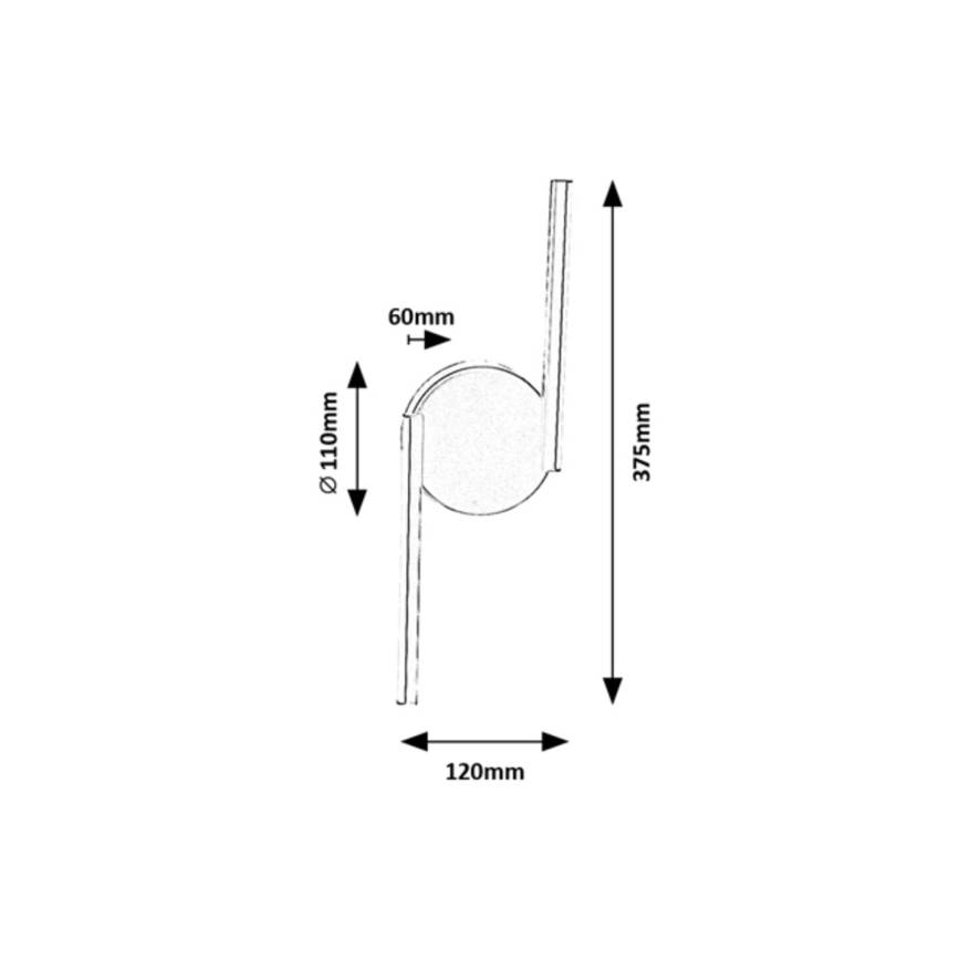 Rabalux - Φωτιστικό τοίχου LED LED/8W/230V 4000K