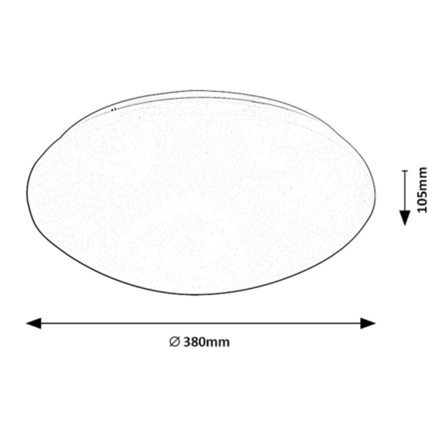 Rabalux - Φωτιστικό οροφής LED με ένα αισθητήρας LED/24W/230V IP44 4000K