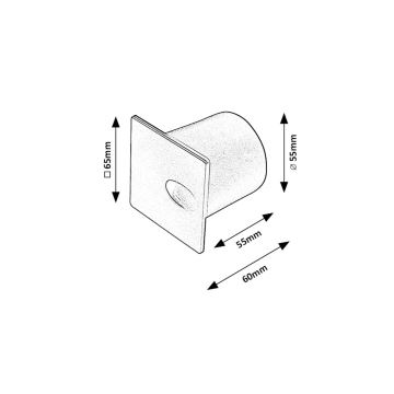 Rabalux - Φωτισμός σκάλας εξωτερικού χώρου LED LED/3W/230V IP54 3000K μαύρο