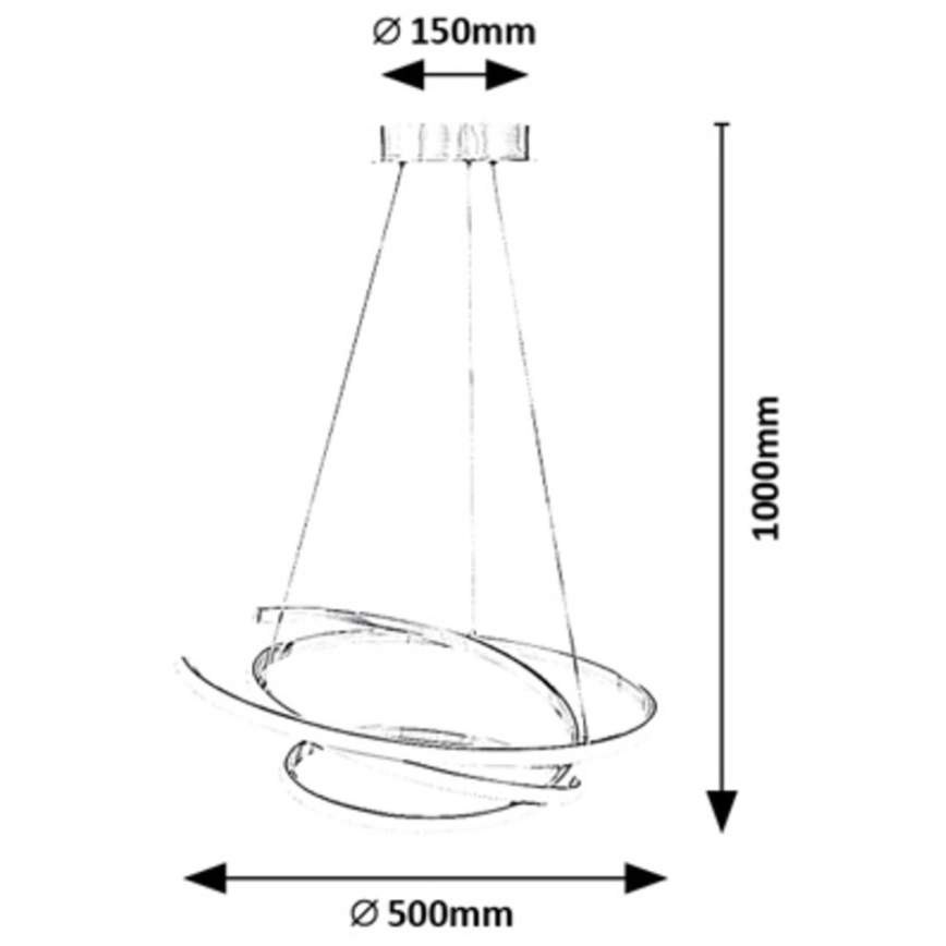 Rabalux - LED Κρεμαστό φωτιστικό οροφής LED/42W/230V 4000K