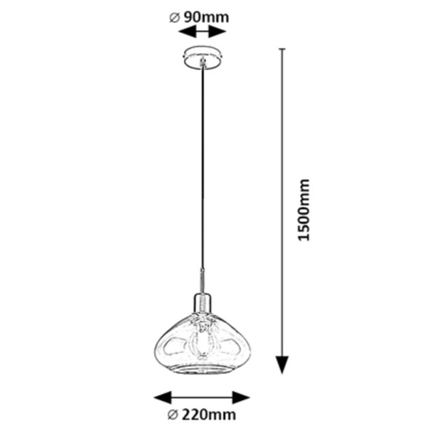 Rabalux - Κρεμαστό φωτιστικό οροφής 1xE27/40W/230V