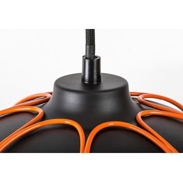 Rabalux - Κρεμαστό φωτιστικό οροφής 1xE27/60W/230V μαύρο/πορτοκάλι