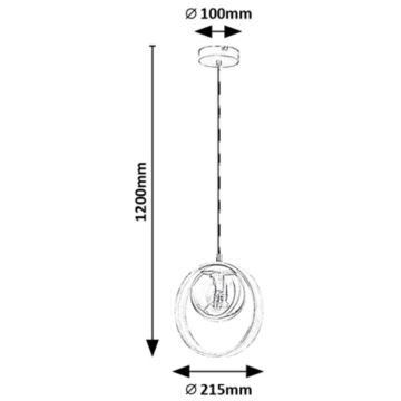 Rabalux - Πολύφωτο με συρματόσχοινο 1xE14/15W/230V