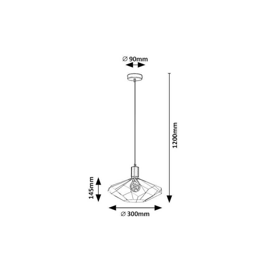 Rabalux - Κρεμαστό φωτιστικό οροφής 1xE27/40W/230V