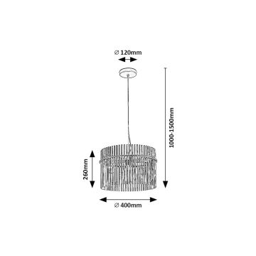 Rabalux -Κρεμαστό φωτιστικό οροφής 1xE27/40W/230V