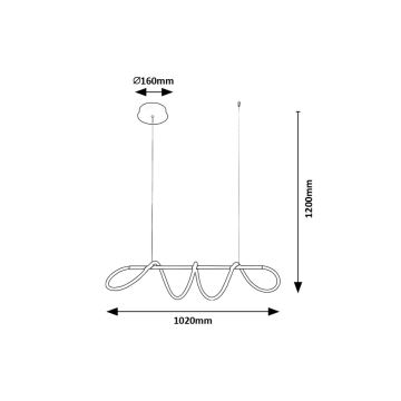 Rabalux -  Κρεμαστό φωτιστικό οροφής LED LED/40W/230V 4000K