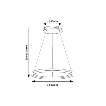 Rabalux -  Κρεμαστό φωτιστικό οροφής LED LED/35W/230V 3000/4000/6500K