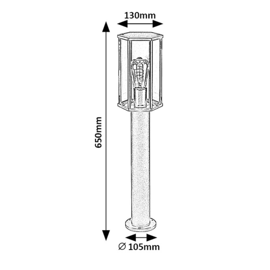 Rabalux - Φωτιστικό εξωτερικού χώρου 1xE27/40W/230V IP44