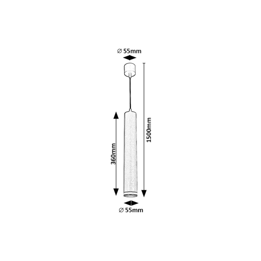 Rabalux - Κρεμαστό φωτιστικό οροφής 1xGU10/5W/230V