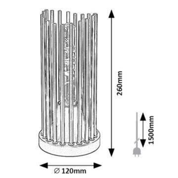 Rabalux - Eπιτραπέζια λάμπα 1xE27/40W/230V