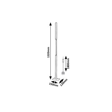 Rabalux - Επιδαπέδια λάμπα dimming LED LED/33W/230V 3000/4000K μαύρο