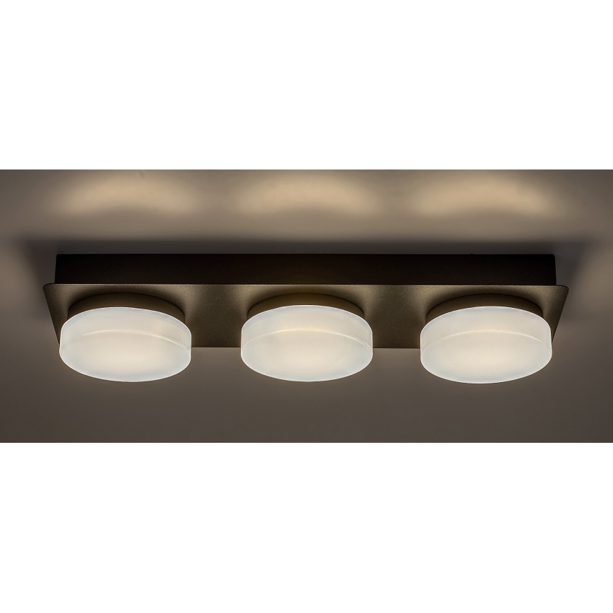 Rabalux - Φωτιστικό οροφής μπάνιου LED 3xLED/6W/230V IP44 μαύρο