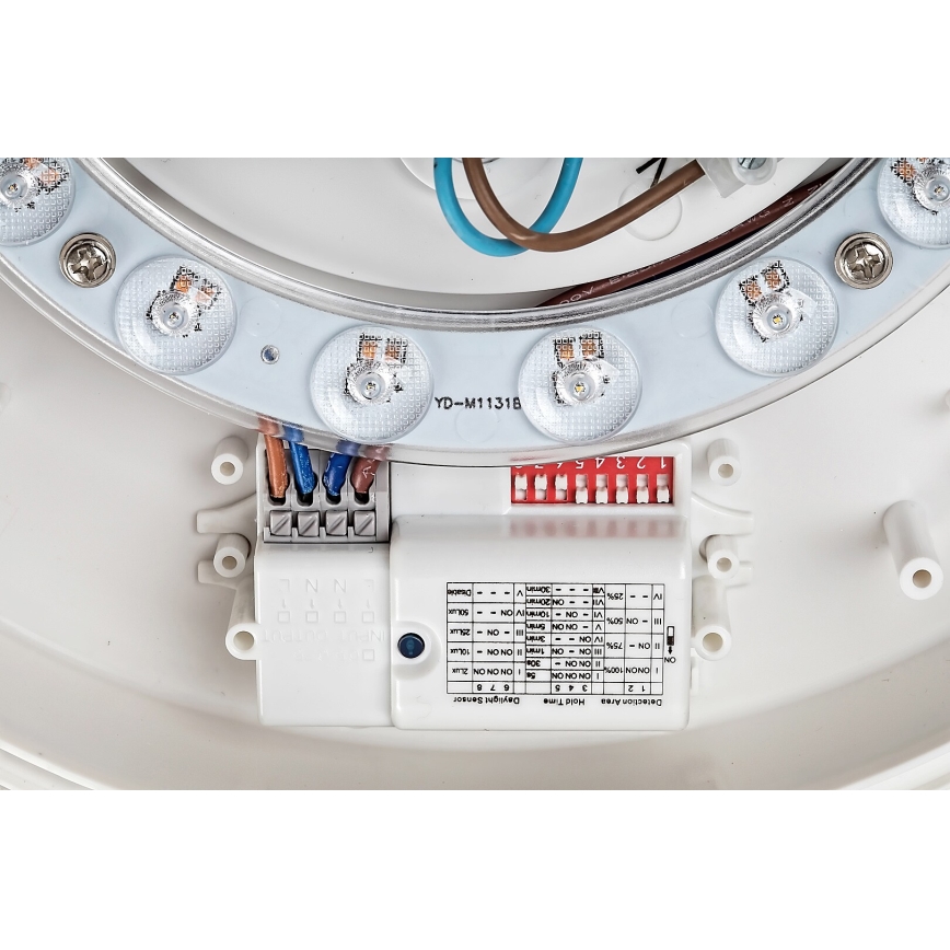 Rabalux - Φωτιστικό οροφής LED με αισθητήρα LED/19W/230V IP44 4000K διάμετρος 28,5 cm λευκό