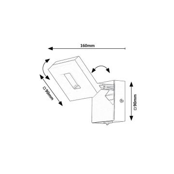 Rabalux - Φωτιστικό τοίχου μπάνιου LED LED/5W/230V 4000K IP44