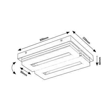 Rabalux - Φωτιστικό οροφής μπάνιου LED LED/24W/230V 4000K IP44