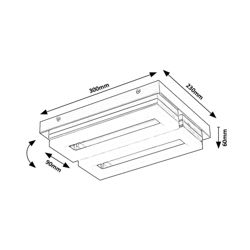 Rabalux - Φωτιστικό οροφής μπάνιου LED LED/24W/230V 4000K IP44